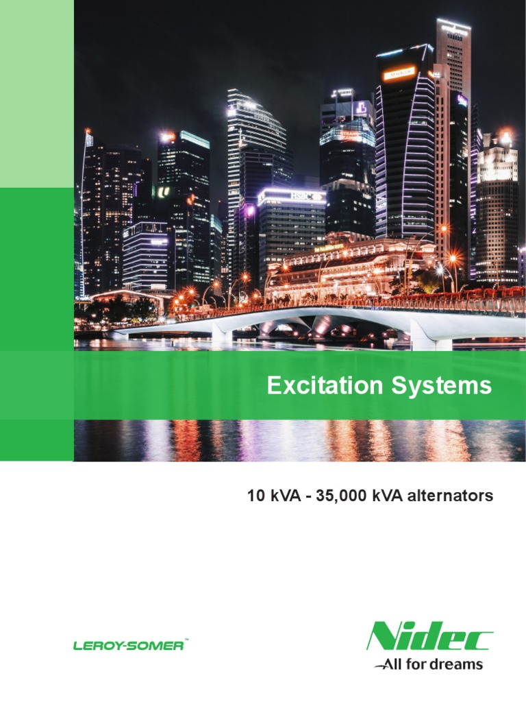 Excitation Systems 10 kVA 35,000 kVA Alternators PDF Electric