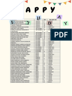 Calendario de nombres y fechas