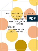 Bader Susana Araujo Cauich Contaduria Pública Estadistica Leopoldo Justiniano Ferraez Resumen Mapa Conceptual Cuadro Sipnotico