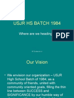 Usjr Hs Batch 1984 Mission & Vision