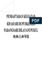 Pendaftaran KB Safari