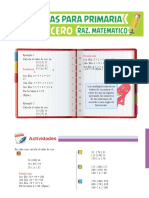 Ejercicios de Analogías Numéricas para Tercero de Primaria