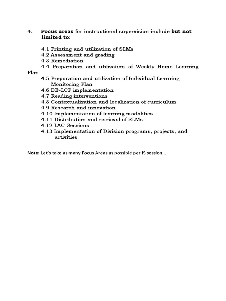 2025 Instructional Supervisory Plan | PDF