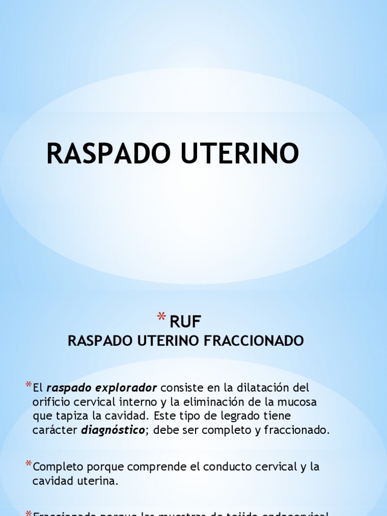 6.raspado Uterino | PDF | Especialidades Medicas | Anatomía
