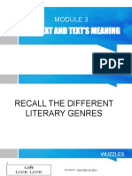 Module 3-Context and Text's Meaning