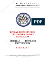 RITUAL INICIACION DEL PRIMER GRADO - Completo 18 - 11 - 2016
