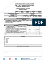 GRADO PRIMERO LENGUA CASTELLANA SEDE BUENAVENTURA FORMATO PLAN DE ACTIVIDADES DE NIVELACION (IE GARZONES 2022) v1