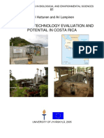 Bioenergy Technology Evaluation and Potential in Costa Rica