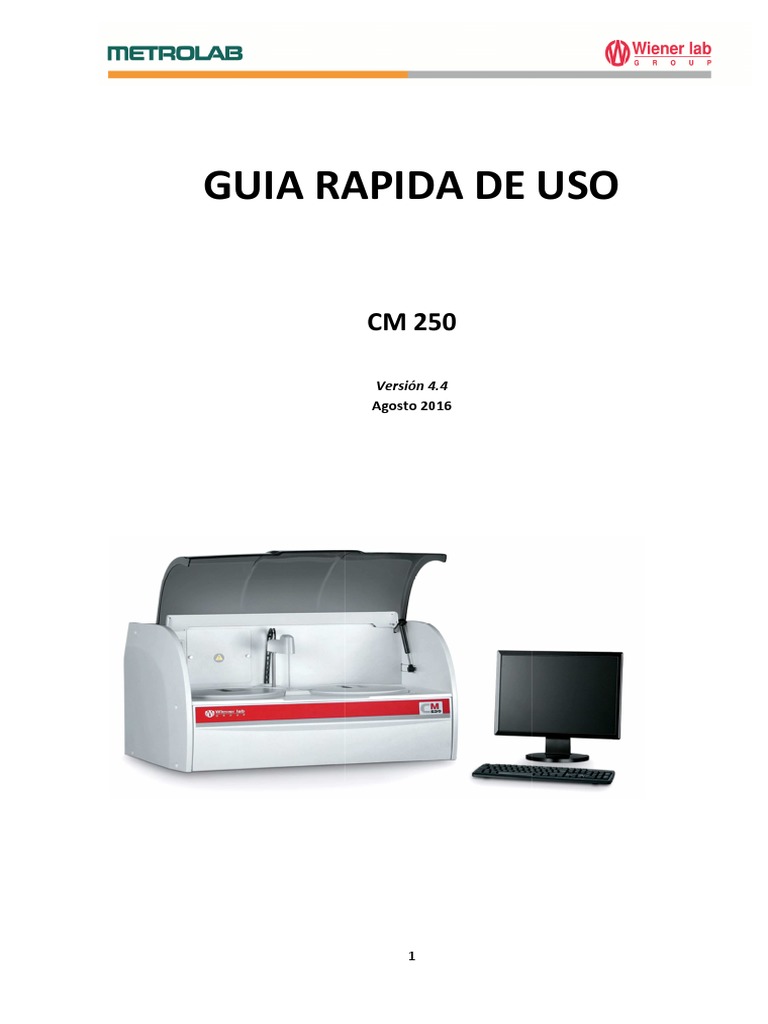 Guía Rápida CM 250 v4.4 | PDF | Software | Destilación