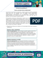 Acatividad # 15 Evidencia #7 Ficha "Valores y Principios Éticos Profesionales"