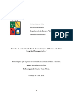 Derecho de Protección A La Salud Desde El Amparo Del Derecho A La Vida e Integridad Física y Psíquica