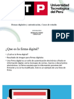 Firmas Digitales Y autenticación, Casos de Estudio