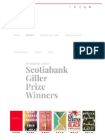 Scotiabank Giller Prize - Winners