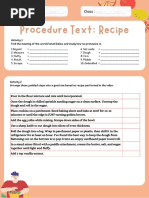Procedure Text | PDF | Sewing | Cakes