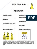 Señalizacion Precaucion de Actividades