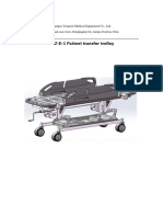 Patient Transfer Trolley YXZ-E-1 Manual