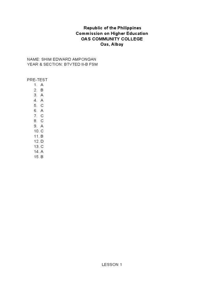 FSM-6 Module-1 | PDF | Breads | Cakes
