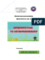 Module 1 Entrepreneurship 1