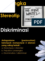 Prasangka, Stereotipe, Diskriminasi