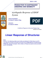 C4-1 Lecture 2 - Earthquake Forces and Response of SDOF System