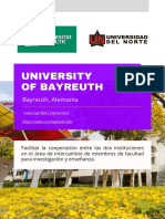 University of Bayreuth - Intercambio Docente PDF