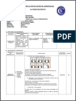 Sesion de Aprendizaje Comunicacion