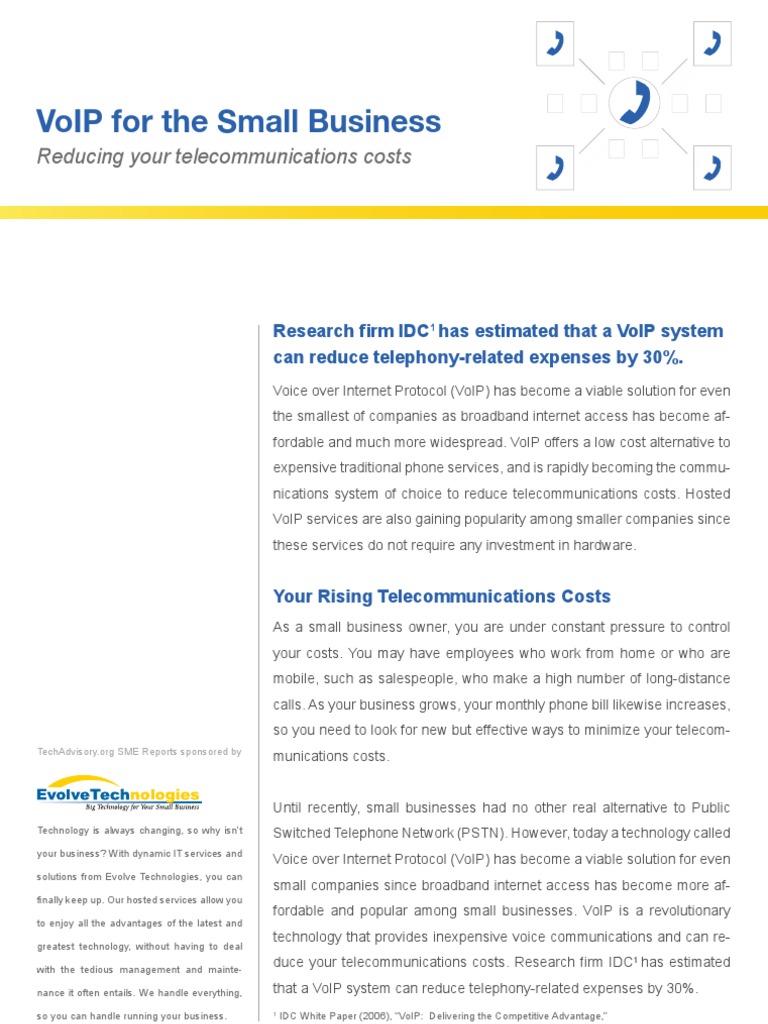 Evolve Voip SB | PDF | Voice Over Ip | Telephone