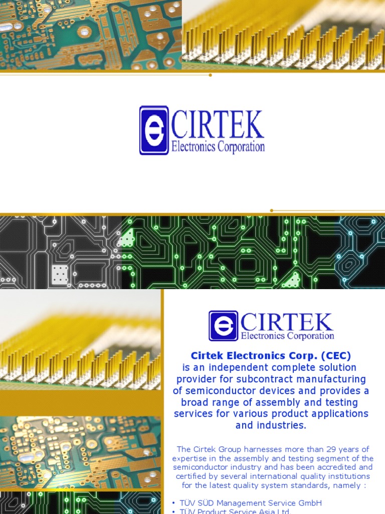 Cirtek Electronics: Semiconductor Solutions | PDF | Technology ...