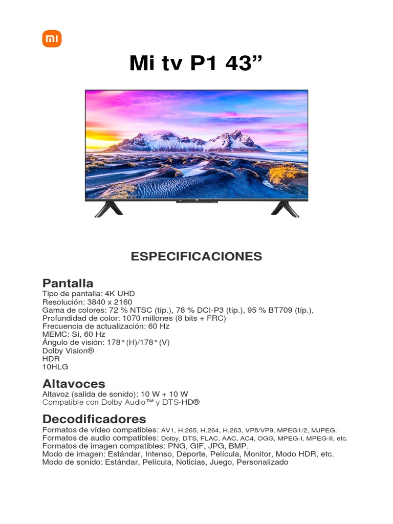 ficha-t-cnica-tv-p1-43-4k-uhd-pdf-hogar-jardiner-a-y-bricolaje