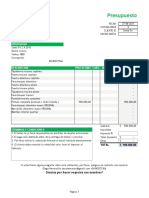 Presupuesto Santa Fe