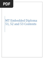 Embedded Diploma 51 & 52 & 53  Reservation