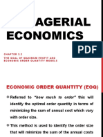 Chapter 3.2 MANAGERIAL ECONOMICS