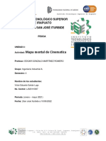 Fisica Act. Unidad 3. Mapa Mental de Cinematica