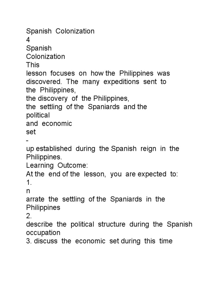 Spanish Colonization | PDF | Spanish Empire | Philippines