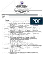 TOS and Summative Test 3rd Quarter TLE FASHION ACC. 269copies