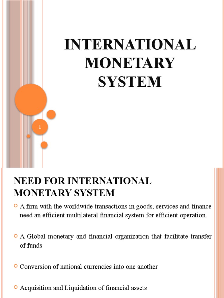 Overview of the International Monetary System | PDF