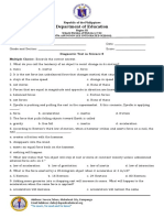 Science 8 - Diagnostic