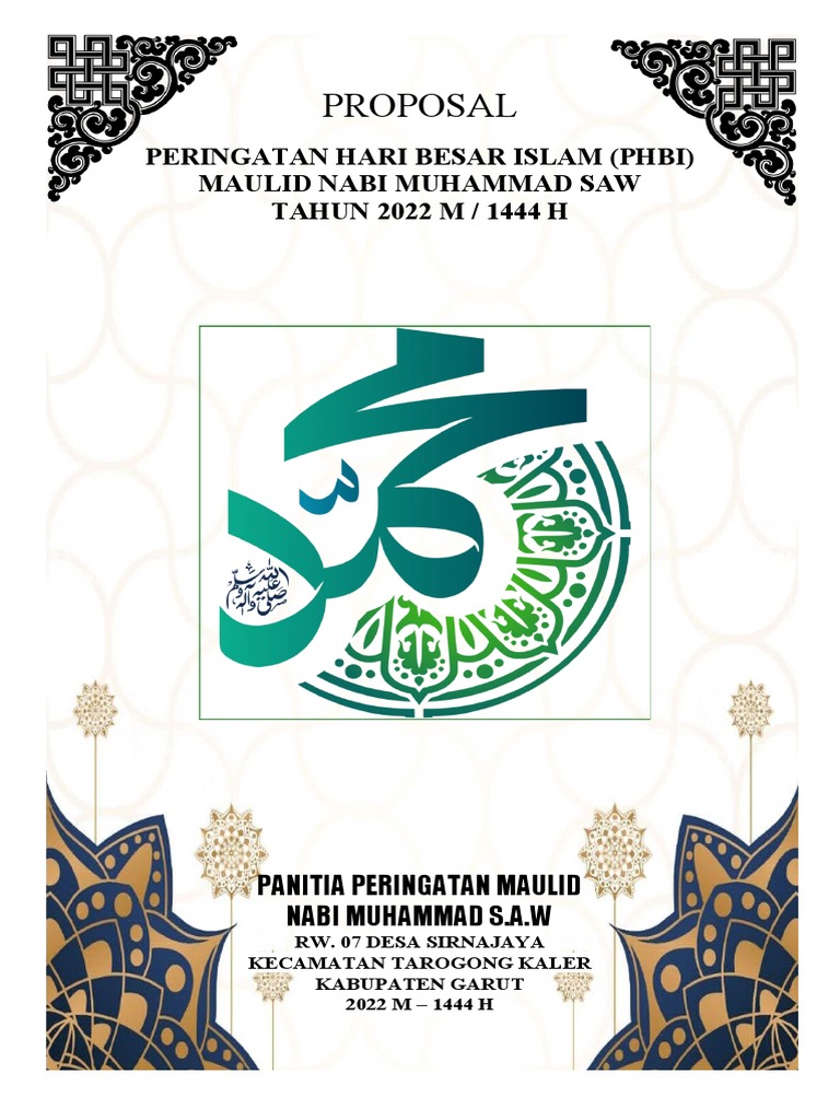 Contoh PROPOSAL MAULID NABI | PDF