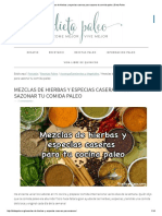 Mezclas de Hierbas y Especias Caseras para Sazonar Tu Comida Paleo - Dieta Paleo