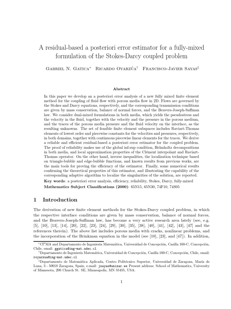 A Residual-Based A Posteriori Error Estimator For A Fully-Mixed ...