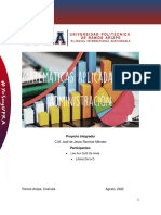 Proyecto Aplicacion de La Matematicas en Administracion