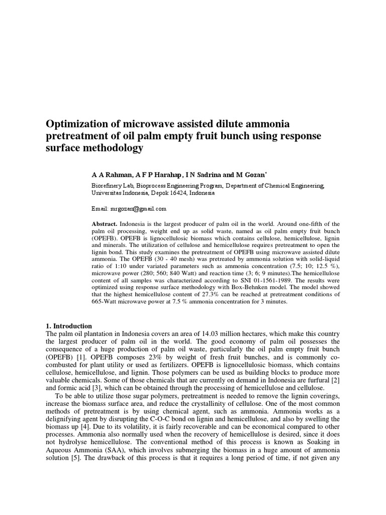FP214 Camera Ready PDF Analysis Of Variance Chemistry