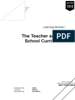 Teacher and School Curriculum