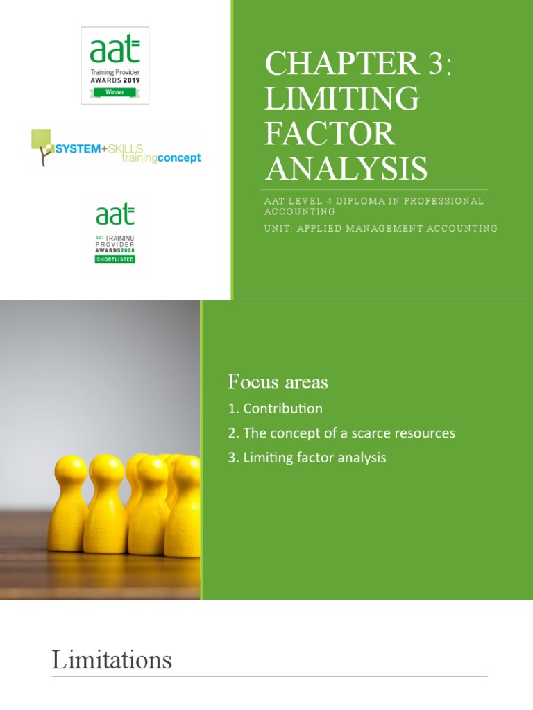CHAPTER 3 Limiting Factor Analysis PDF Labour Economics Cost