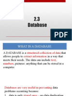 Database Structure and Usage