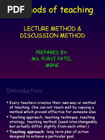 Lecture and Discussion