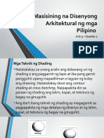 Masisining Na Disenyong Arkitektural NG Mga Pilipino