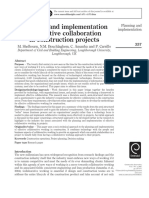 Planning and Implementation of Effective Collaboration in Construction Projects