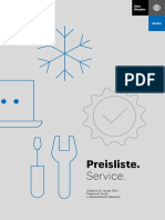 Servicepreisliste Riedel