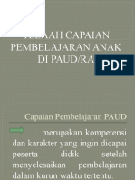 Telaah Capaian Pembelajaran Anak Di Paud